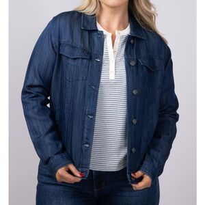 🚙 NWT Thread & Supply Dark Wash Soft Denim Jacket